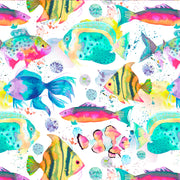 Mantel de Hule Fishes Tropical Pastel