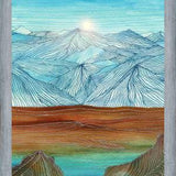 Cuadro Lines in the mountains XI