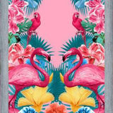 Cuadro Flamingo and Tropical garden