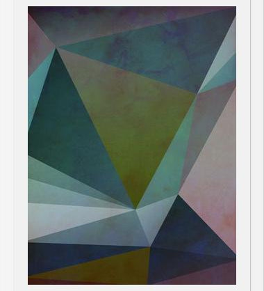 Cuadro Interconnected Triangles III
