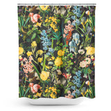 Cortina de Baño Floral and Bird VI