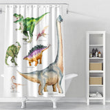 Cortina de Baño dinos