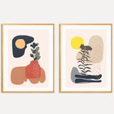 Set de Cuadros Organic Shapes 1 y 2