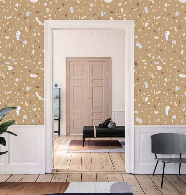 Papel Mural Colorful Terrazzo