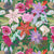 Papel Mural Lily and Colorful Flowers Pattern