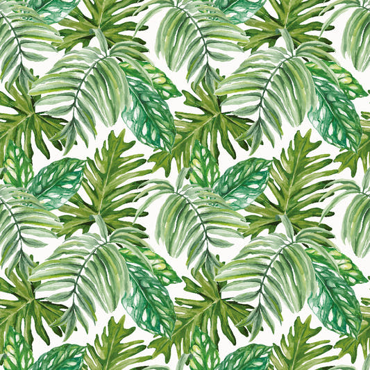 Papel Mural Tropico II (Blanco)