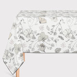 Mantel de Hule Plantas y Flores Beige