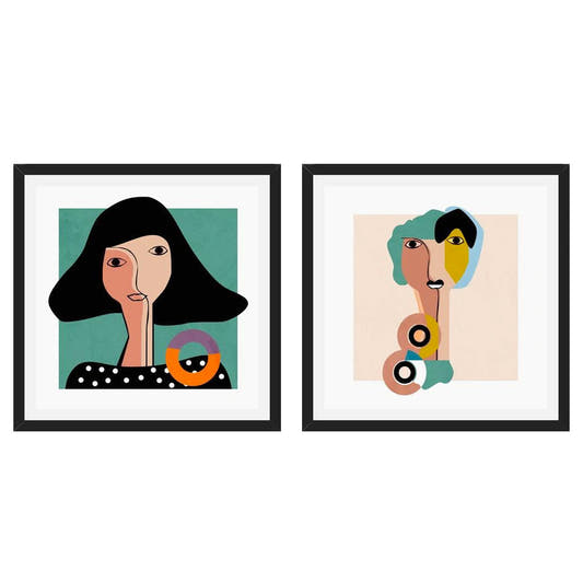 Set de Cuadros Personality Faces