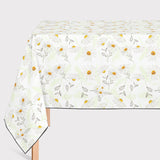 Mantel de Hule Spring Time Daisies Floral Pattern