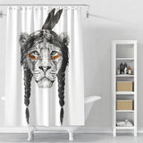 Cortina de baño Warrior Lion