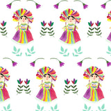 Papel Mural Muñequita mexicana