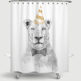 Cortina de baño Party Lion