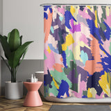 Cortina de Baño Abstract Scratches Texture Multi
