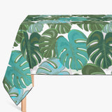 Mantel de Hule TROPICAL COLORFUL MONSTERA LEAVES