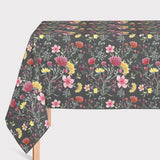 Mantel de Hule Multiflora Negro