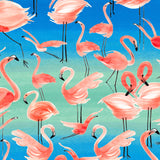 Mantel de Hule Flamingos Pink