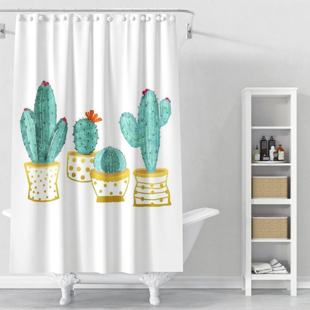 Cortina de Baño Cactus Garden V2