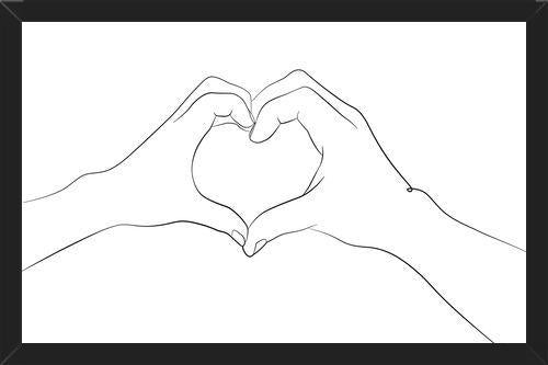 Cuadro Hands series - I love you
