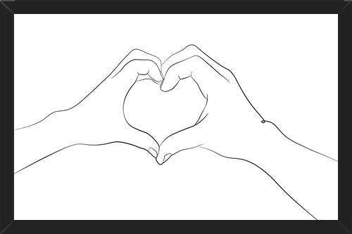 Cuadro Hands series - I love you