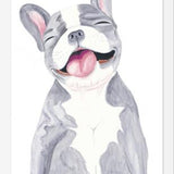 Cuadro Bulldog Frances Gris