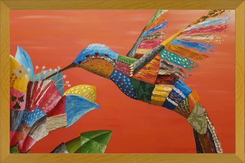 Cuadro El colibrí y la flor