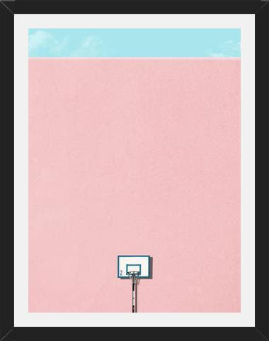 Cuadro Basquet rosado