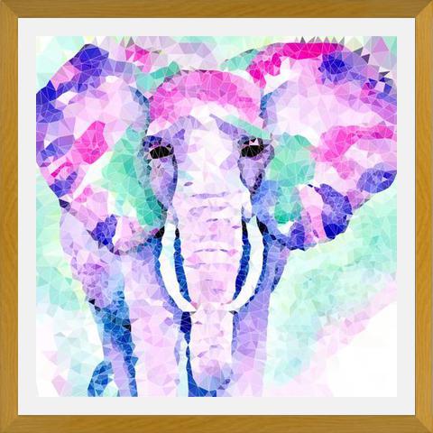 Cuadro Elefante Rosa