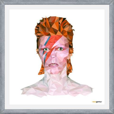 Cuadro David Bowie Low Poly
