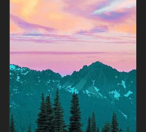 Cuadro Holographic Sky
