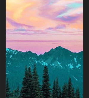 Cuadro Holographic Sky