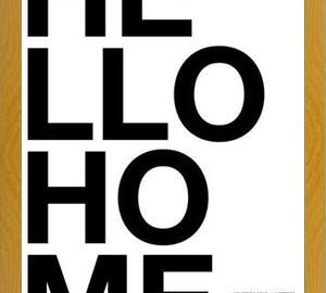 Cuadro Hello Home White