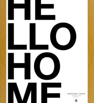 Cuadro Hello Home White