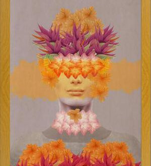 Cuadro Woman in flowers IV