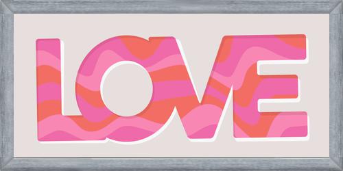 Cuadro Love Red Pink