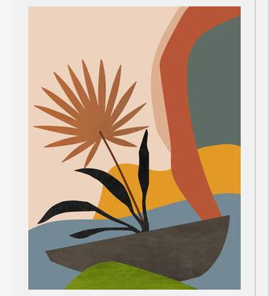 Cuadro Minimal Tropical Scenery 2