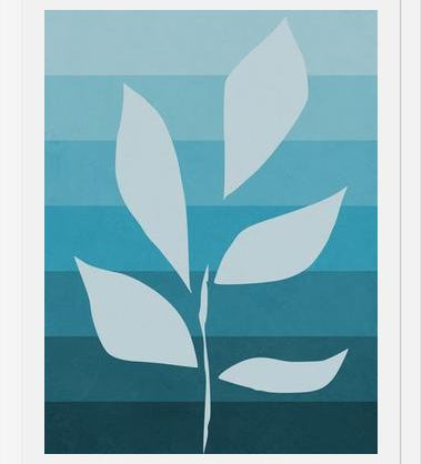 Cuadro Planta Señora Azul