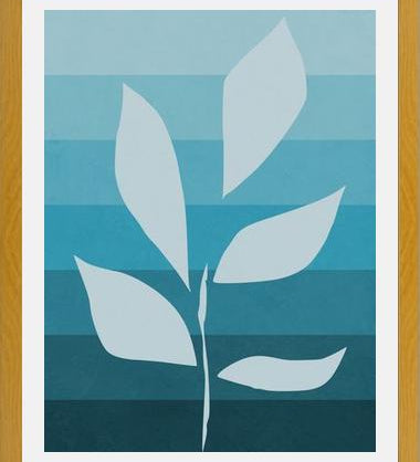 Cuadro Planta Señora Azul