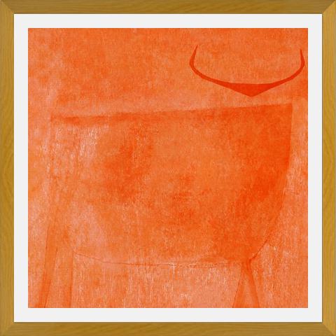 Cuadro Toro Naranja