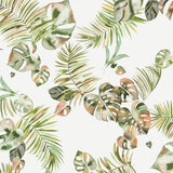 Mantel de Hule Tropical leaves gold green