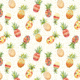 Mantel de Hule Pineapples Orange green