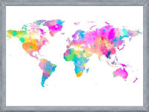 Cuadro Watercolor World