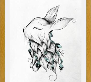Cuadro Poetic Rabbit