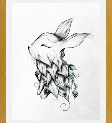 Cuadro Poetic Rabbit