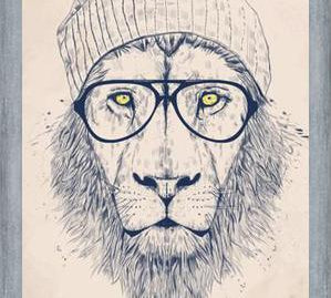 Cuadro Cool lion
