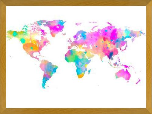 Cuadro Watercolor World