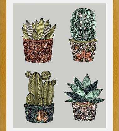 Cuadro Little cactus