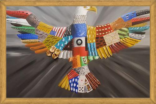 Cuadro Aguila calva americana