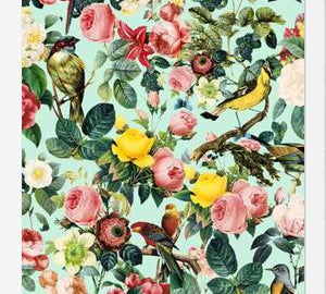 Cuadro Floral and Bird III