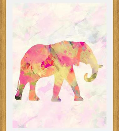 Cuadro Abstract Elephant