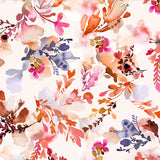 Mantel de Hule Delicate Fall flowers Orange
